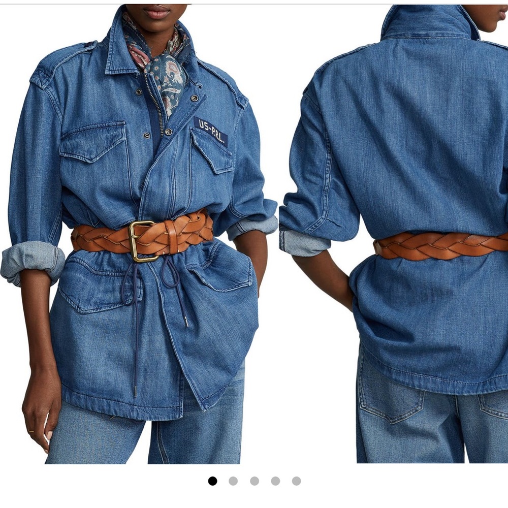 Polo ralph lauren military denim jacket